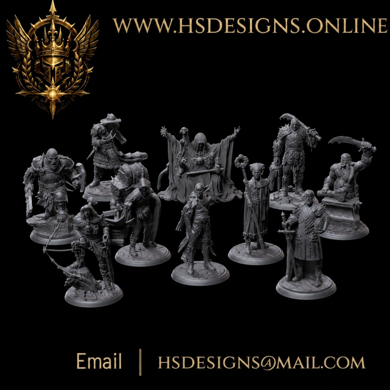 Shattered Hell — Chosen of the Gods Bundle | 28mm Resin Miniatures