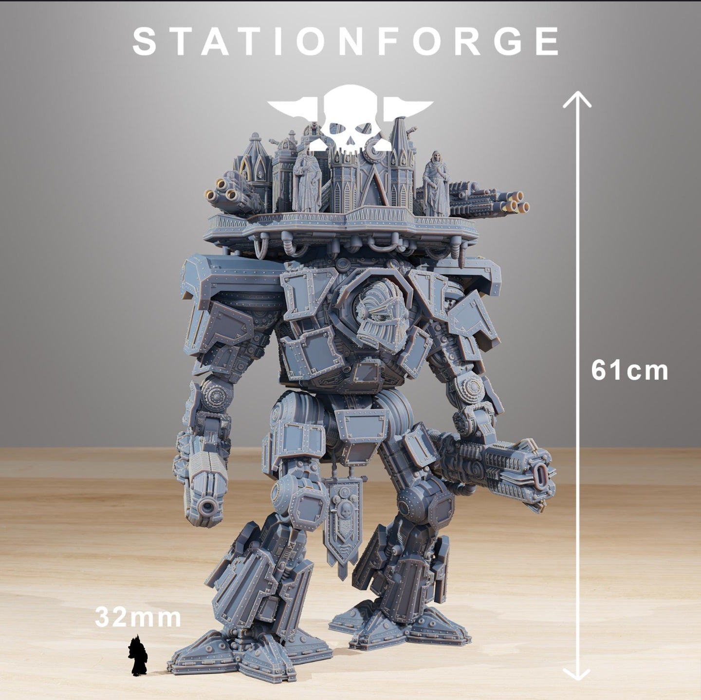 StationForge Titan – Colossal War Engine (3D Printed Miniature)