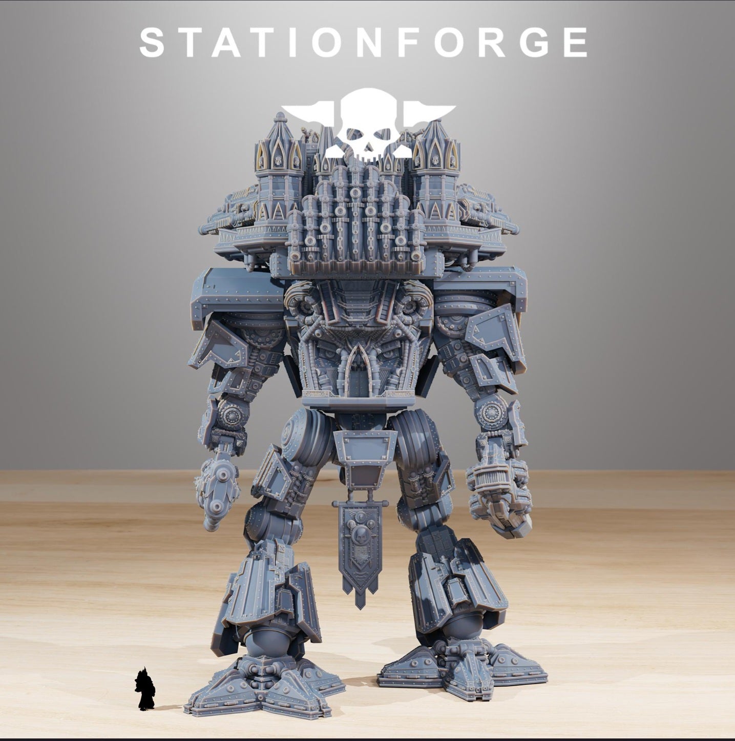 StationForge Titan – Colossal War Engine (3D Printed Miniature)