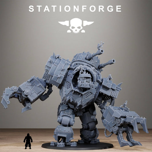 StationForge Ork Giant – Stompa Warboss (3D Printed Miniature)