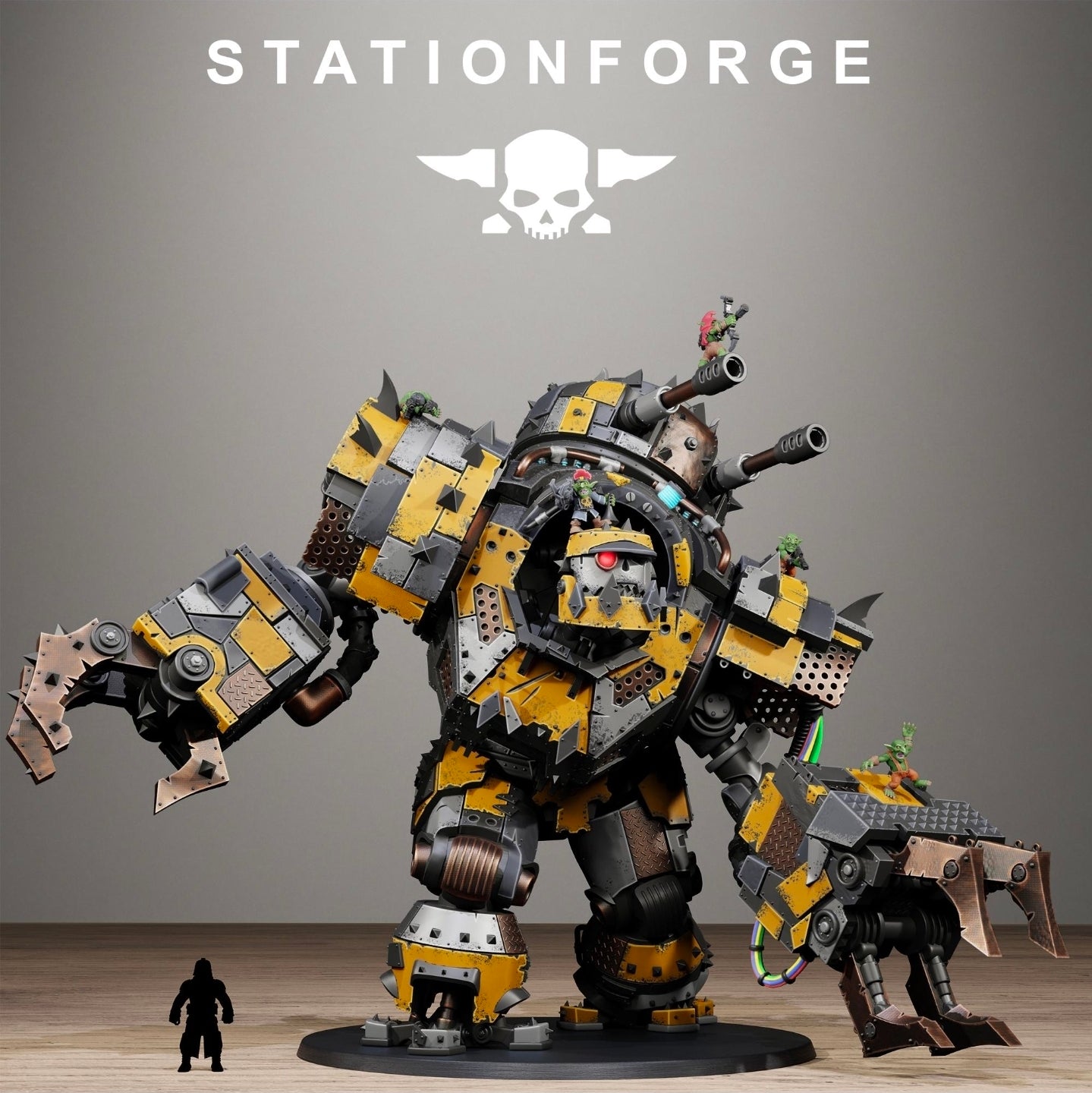 StationForge Ork Giant – Stompa Warboss (3D Printed Miniature)