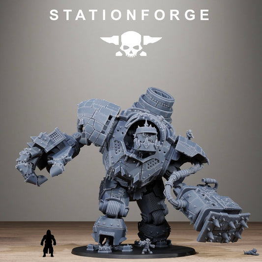 StationForge Ork Giant – Stompa Warboss (3D Printed Miniature)