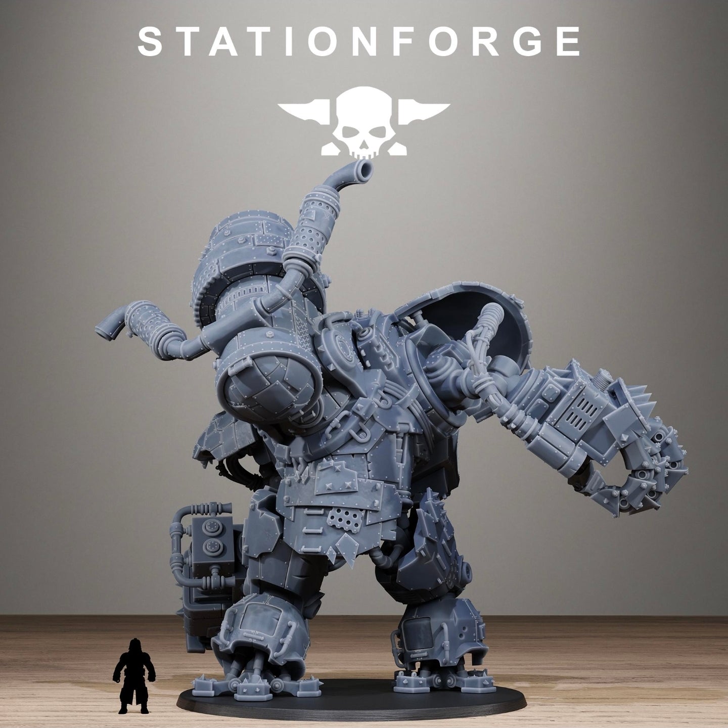 StationForge Ork Giant – Stompa Warboss (3D Printed Miniature)
