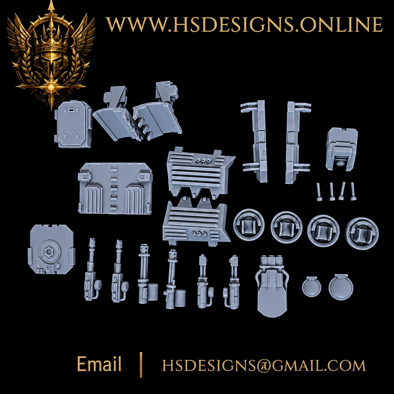 Grimdark Heavy Armoured Transport – Resin Kit