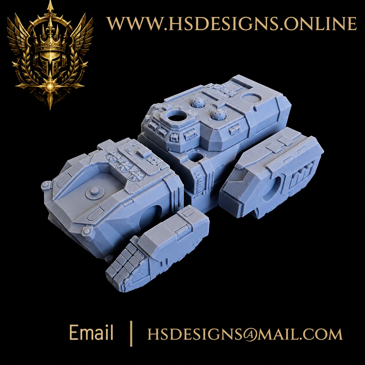 Grimdark Heavy Armoured Transport – Resin Kit