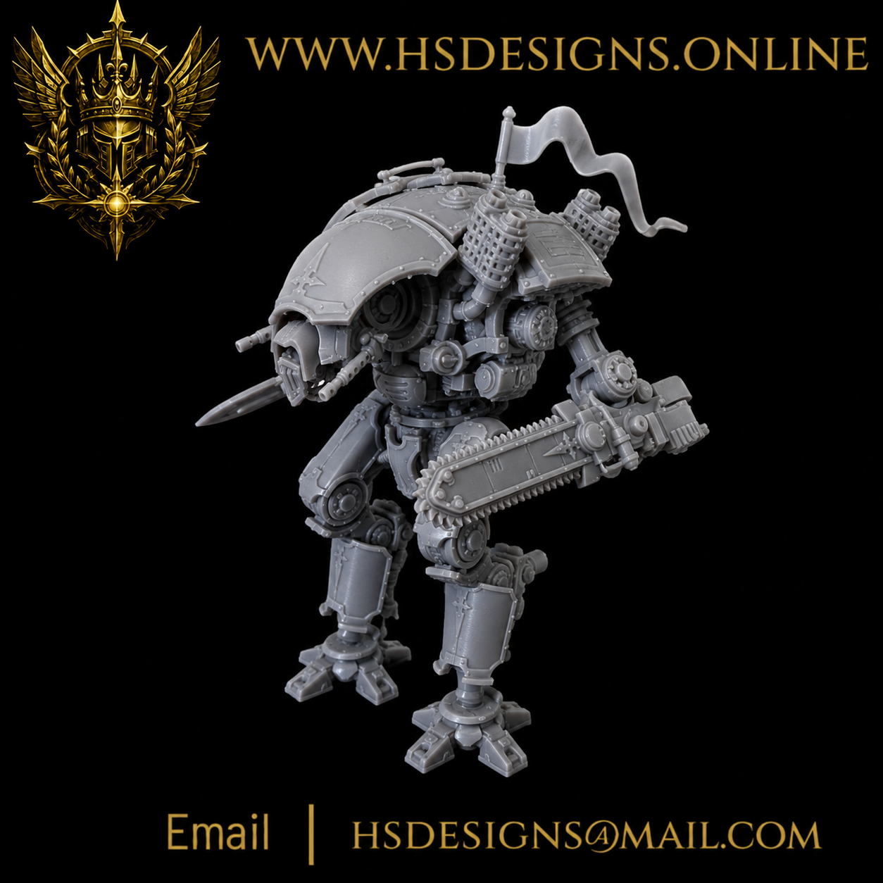 Grimdark Mechwarrior Mk.IV – Resin Miniature Kit