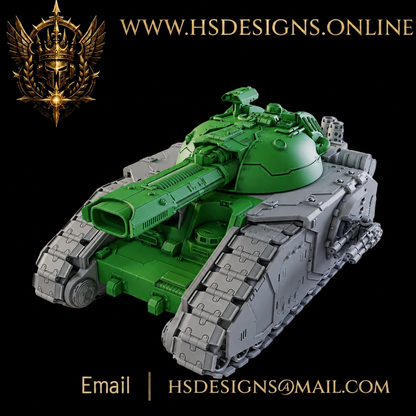 Grimdark Heavy Battle Tank – Resin Miniature Kit