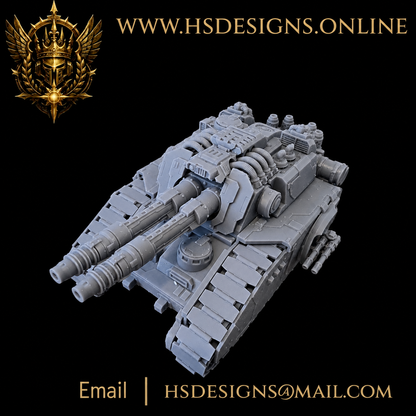 Grimdark Super-Heavy Battle Tank – Resin Miniature Kit