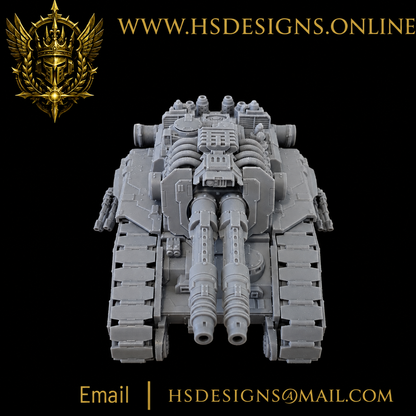 Grimdark Super-Heavy Battle Tank – Resin Miniature Kit