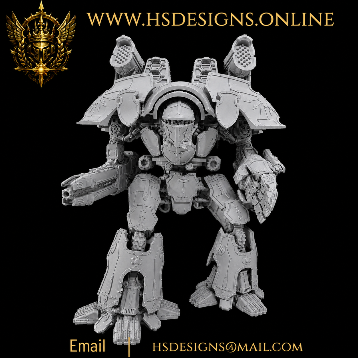 Grimdark Giant Mech Lord – Resin Kit
