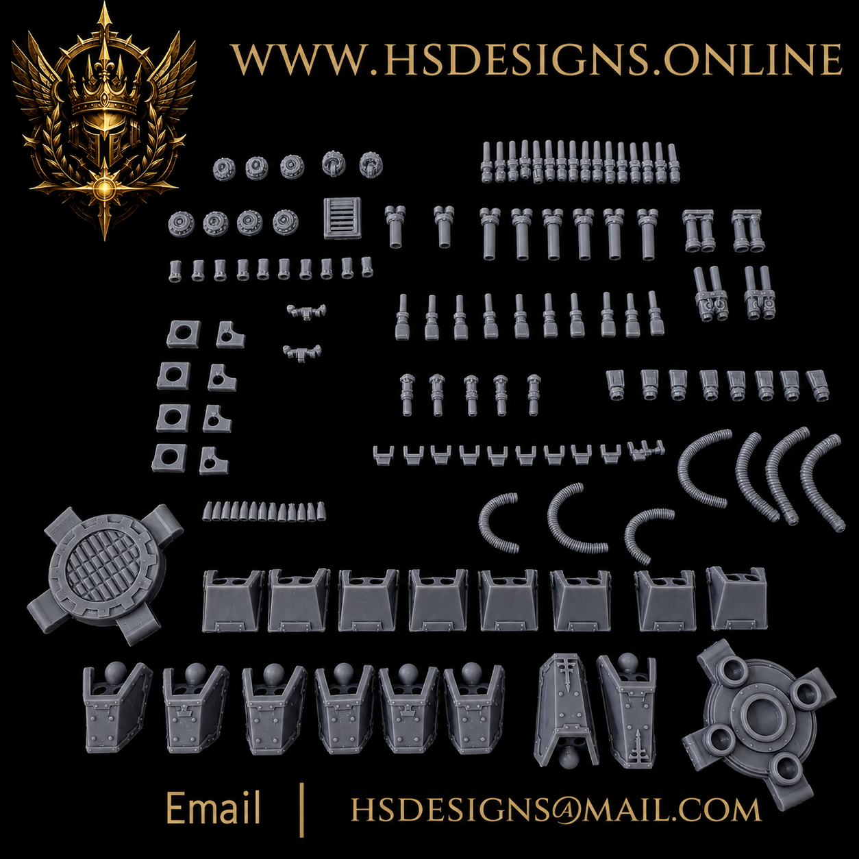 Grimdark Giant Reaper Mech Warrior Lord – Resin Kit