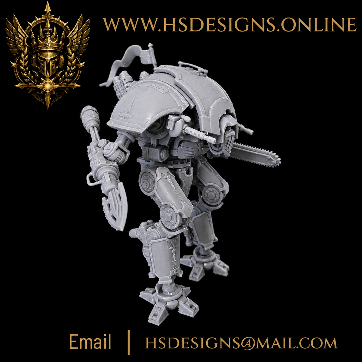 Grimdark Mechwarrior Mk.IV – Resin Miniature Kit