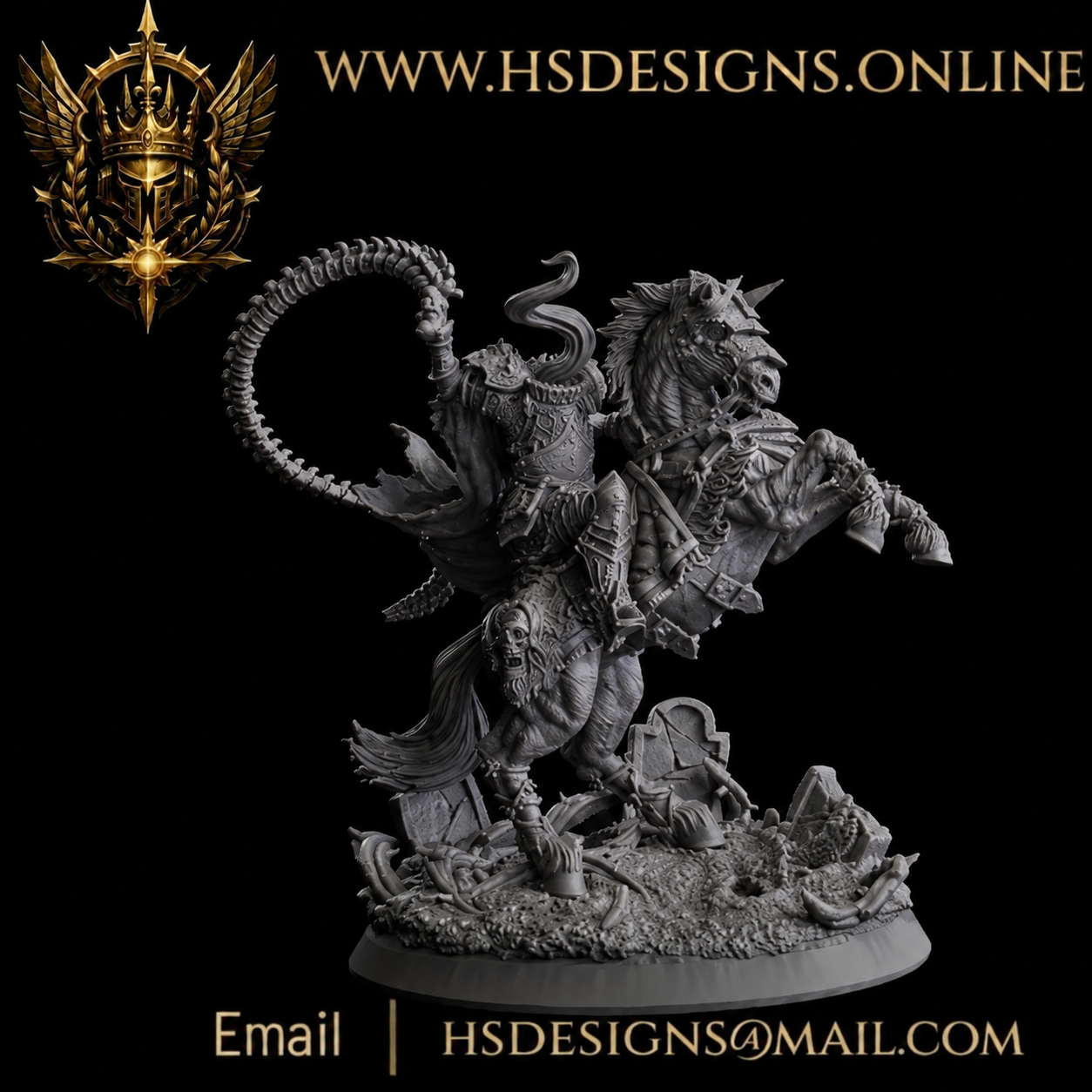 The Headless Knight — 50mm Scale Resin Miniature