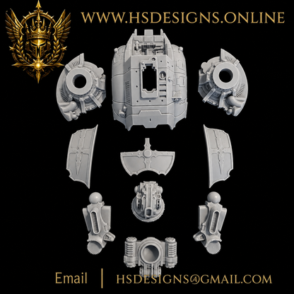 Grimdark Mech Warrior Version 2 – Resin Kit