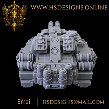 Grimdark Super-Heavy Battle Tank – Resin Miniature Kit
