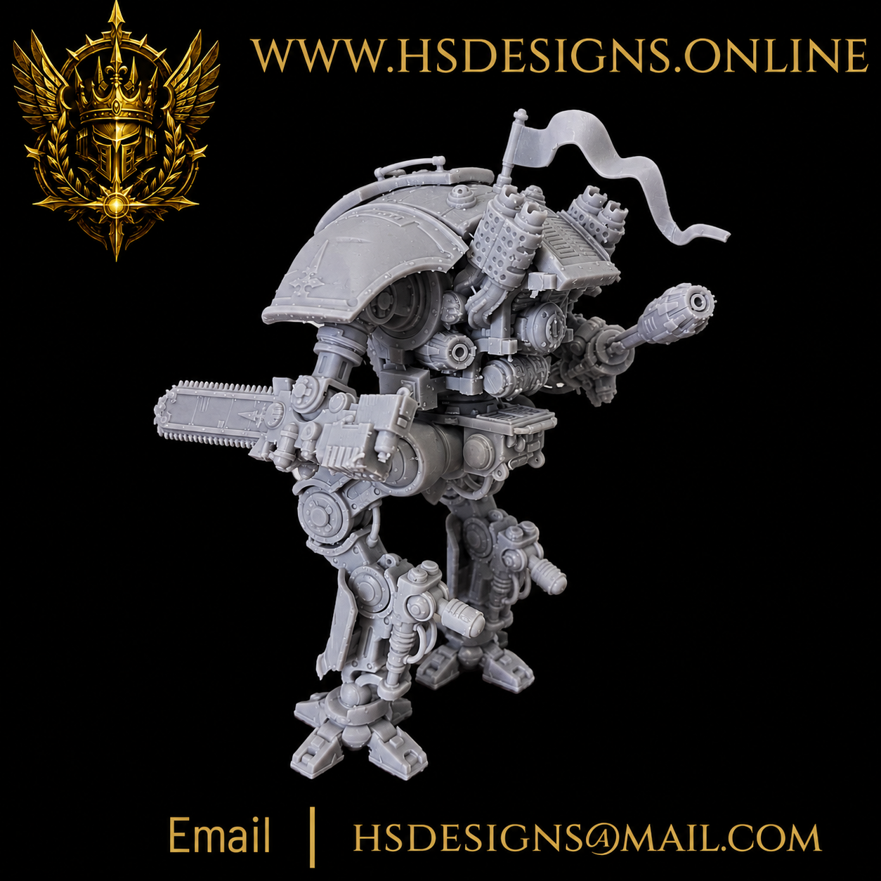 Grimdark Mechwarrior Mk.IV – Resin Miniature Kit