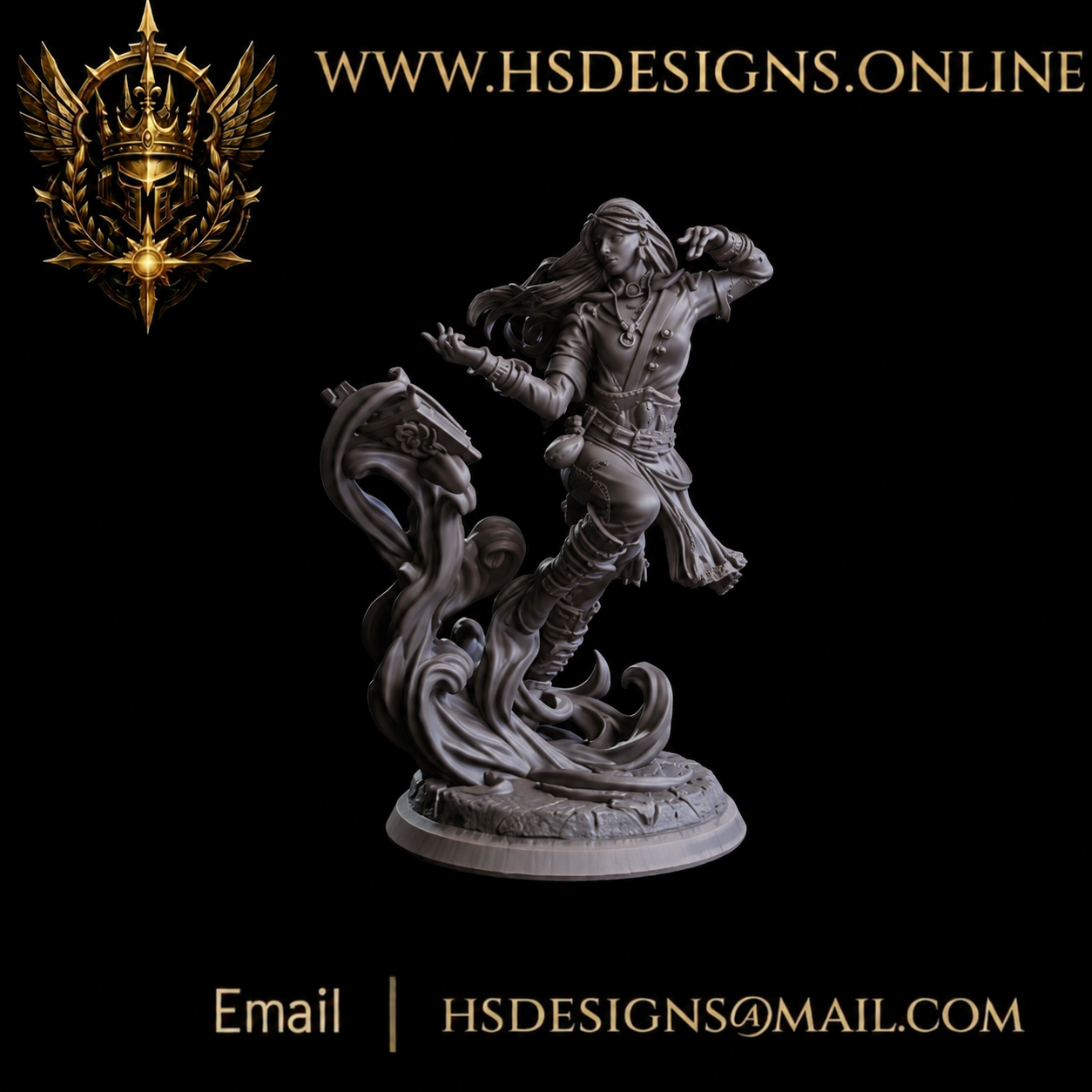 Alenia, Human Psion — 28mm Resin Miniature