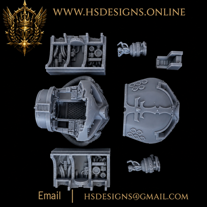 Grimdark Giant Reaper Mech Warrior Lord – Resin Kit