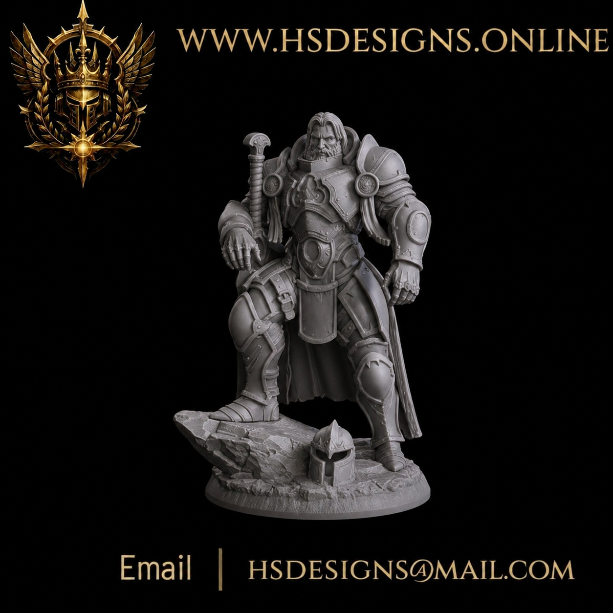 Sir Rowan — Sigil-Scarred Knight | 28mm Resin Miniature
