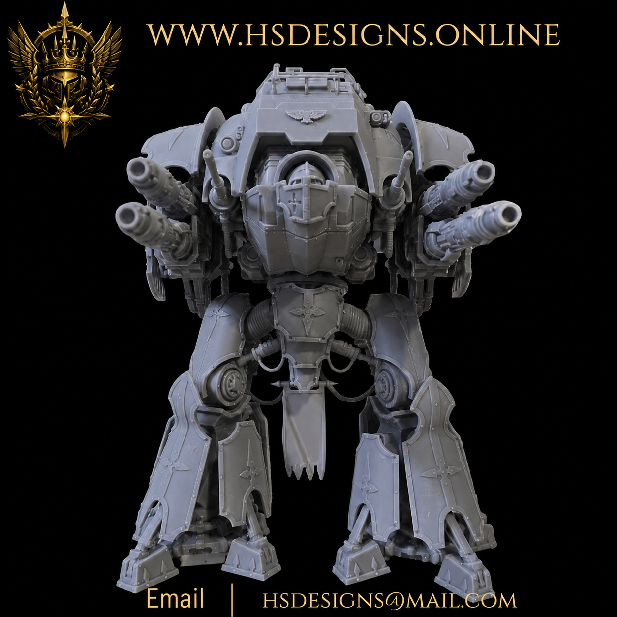 Grimdark Mech Warrior Version 2 – Resin Kit